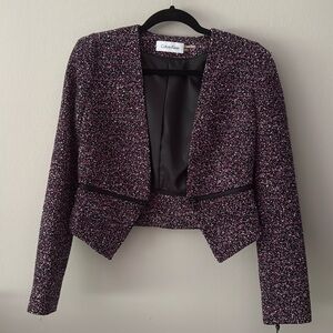 Calvin Klein cropped blazer size 2